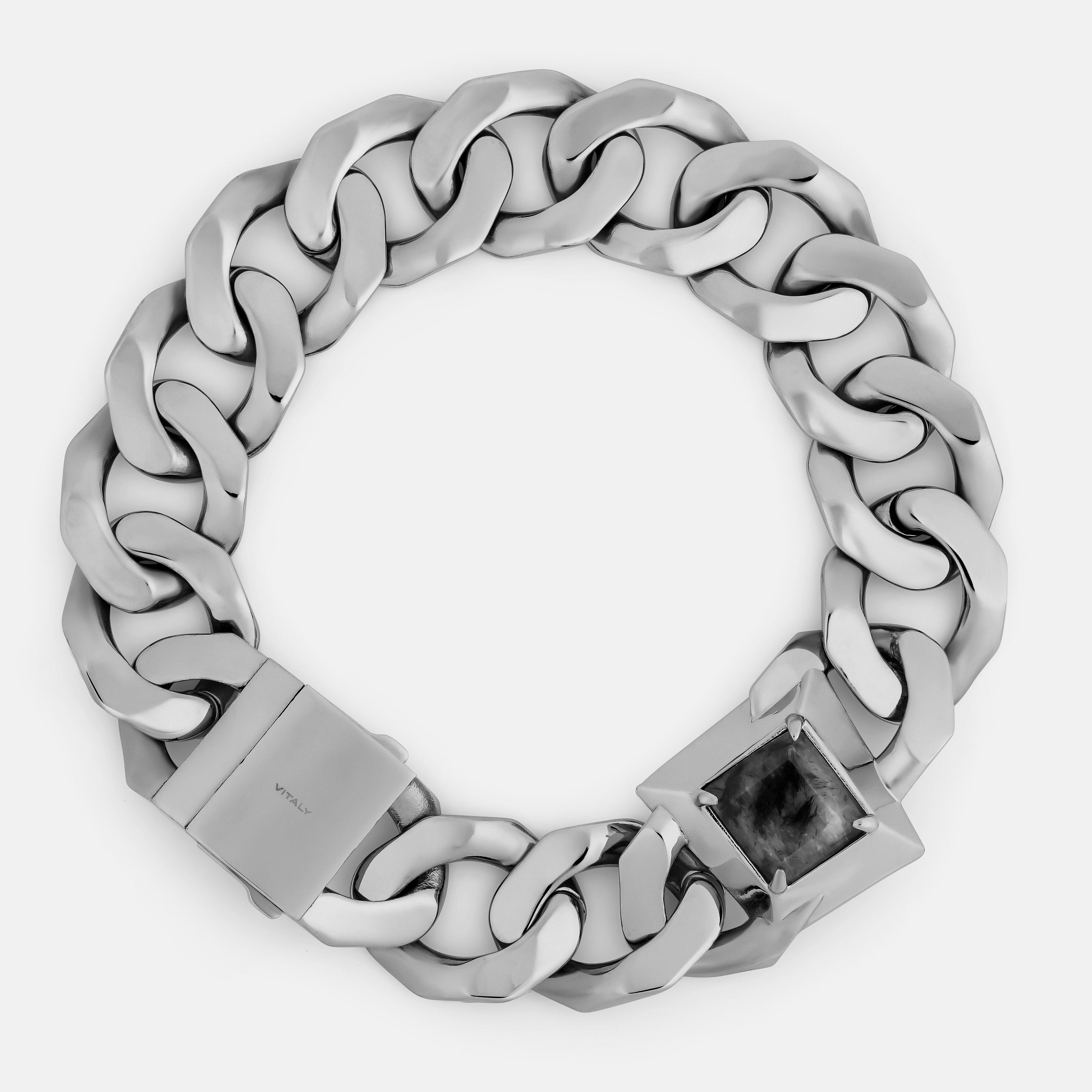 Vitaly Stainless steel Black Bracelet store (Men’s)