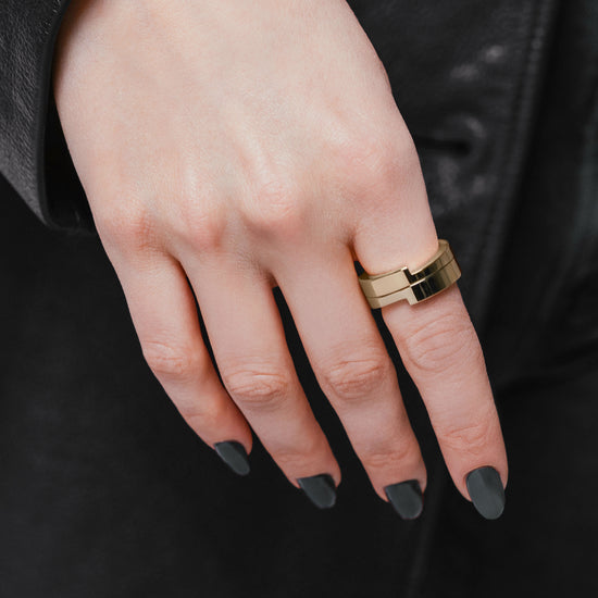 Vitaly Gridlok Ring | 100% Recycled Stainless Steel Accessories