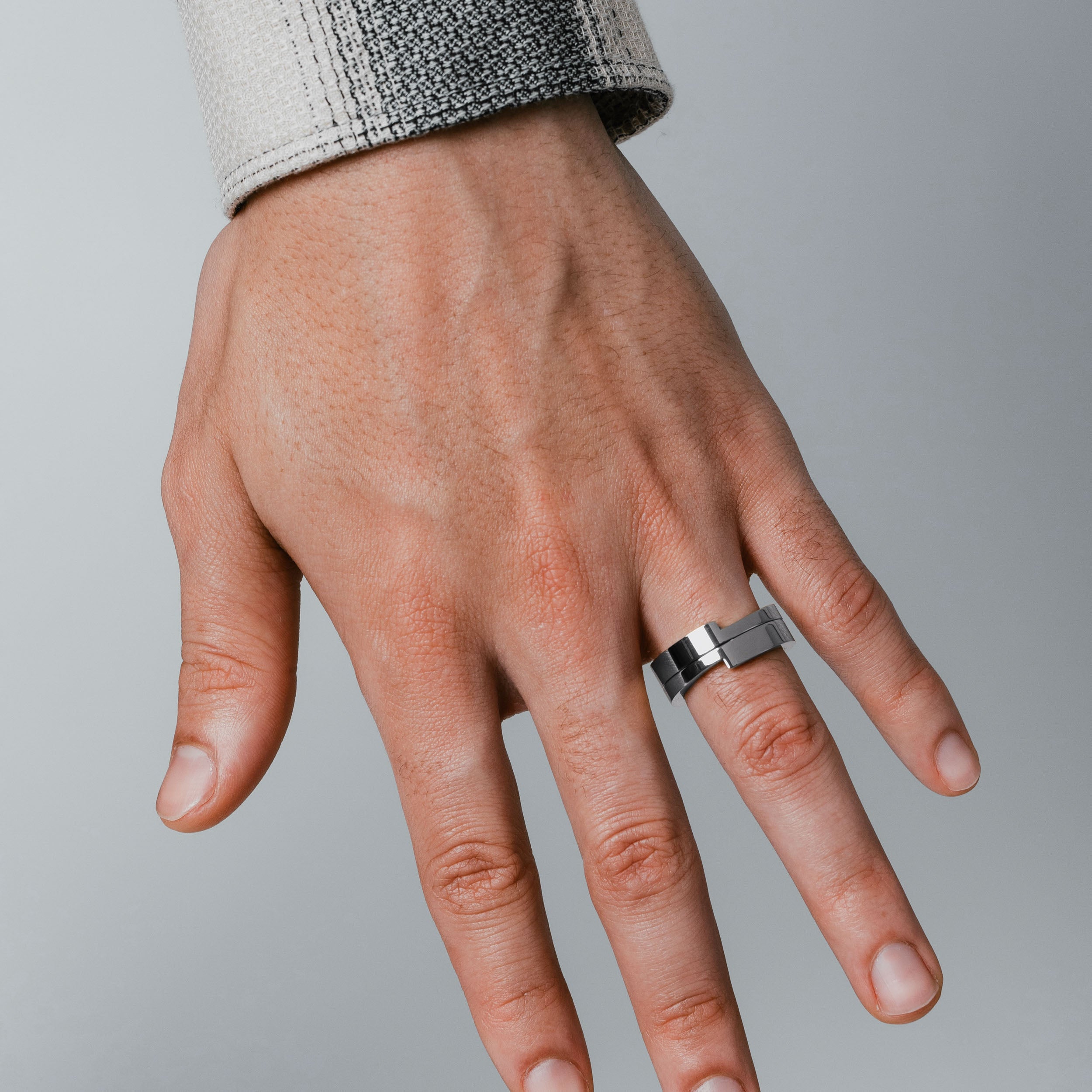 Vitaly Gridlok Ring | 100% Recycled Stainless Steel Accessories